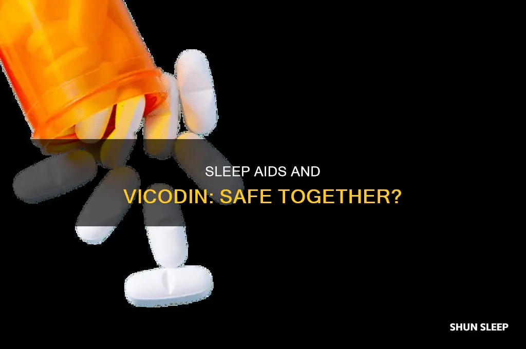 can sleep aids be taken with vicodin