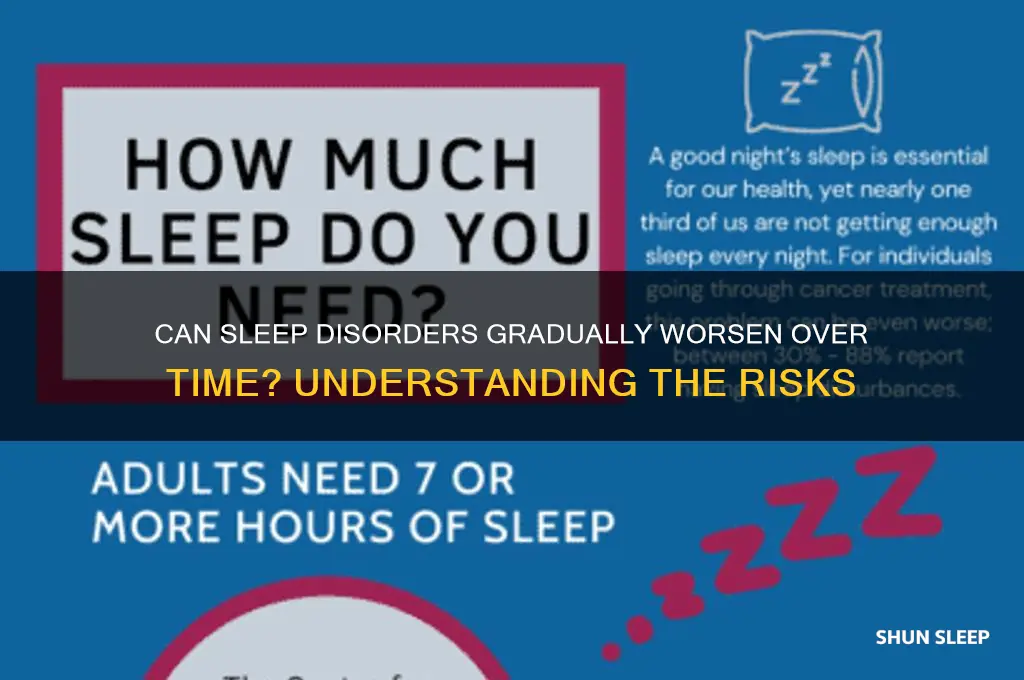 can sleep disorders gradualy get worse