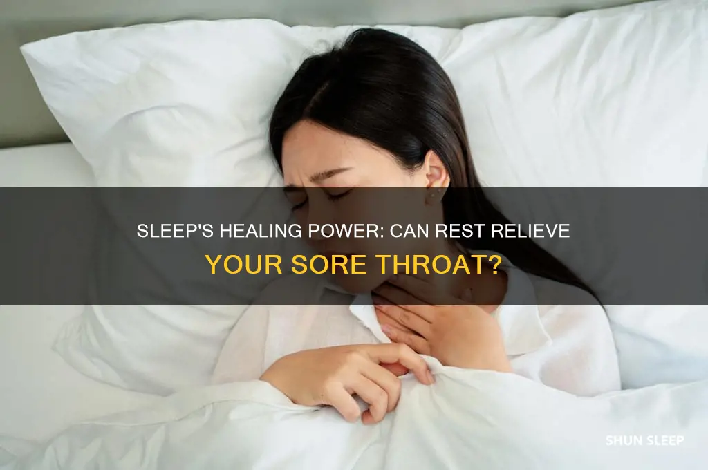 can sleep help a sore throat