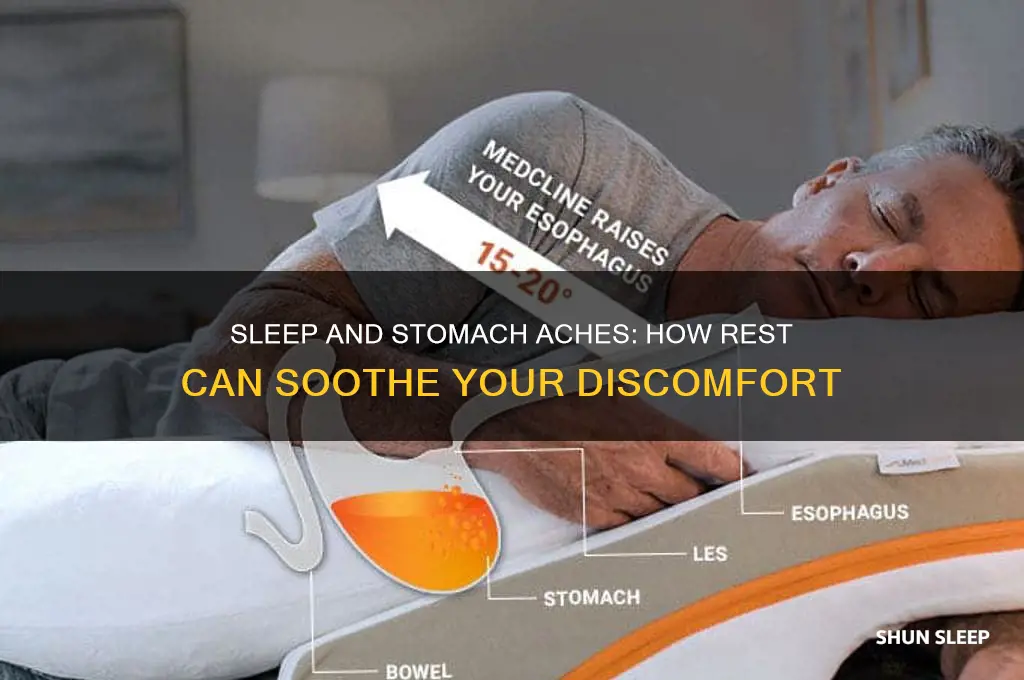can sleep help a stomach ache