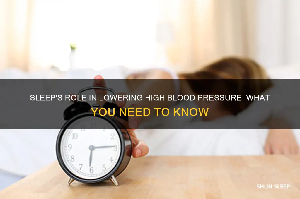 can sleep help high blood pressure