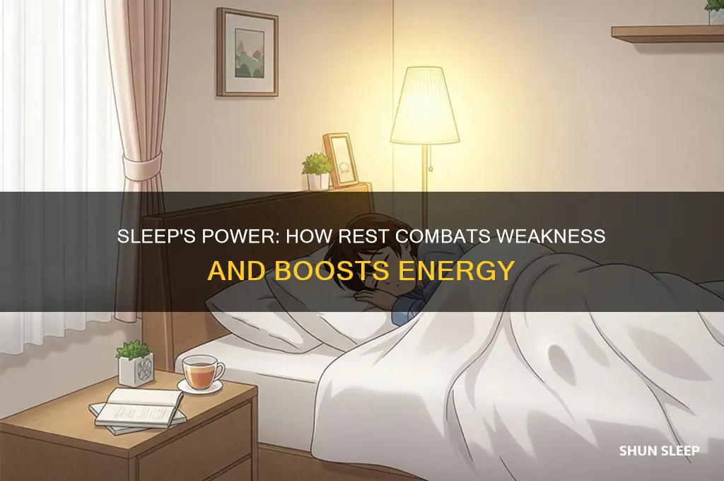 can sleep help weakness