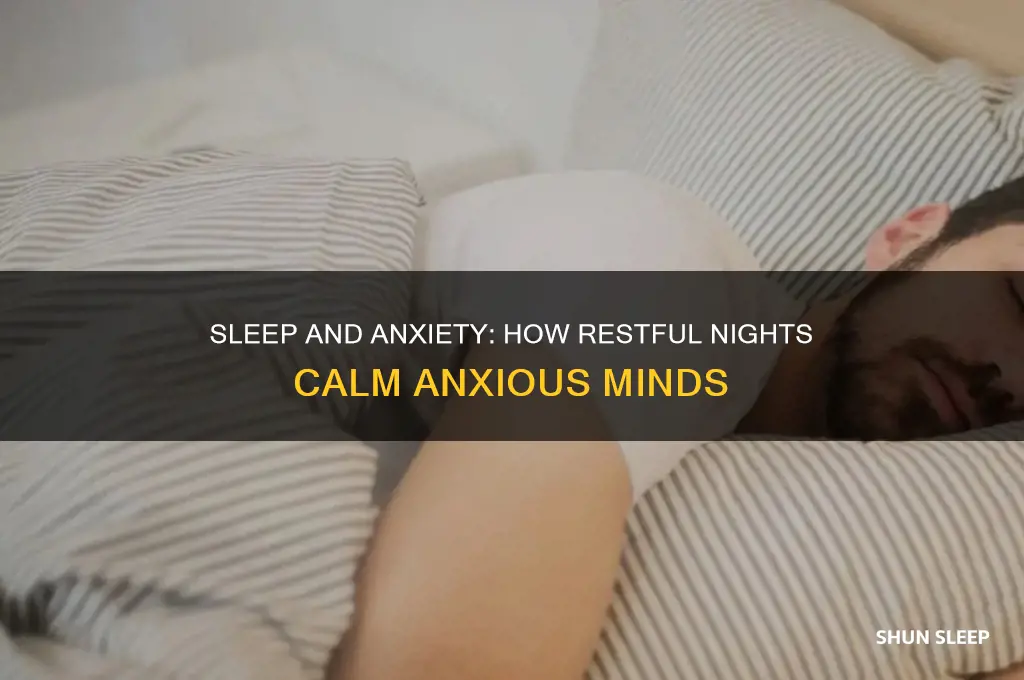 can sleep help with anxiety