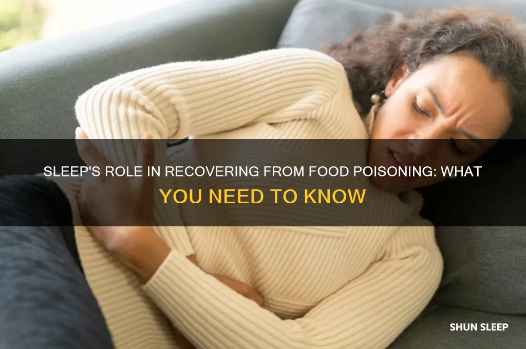 can sleep help with food poisoning