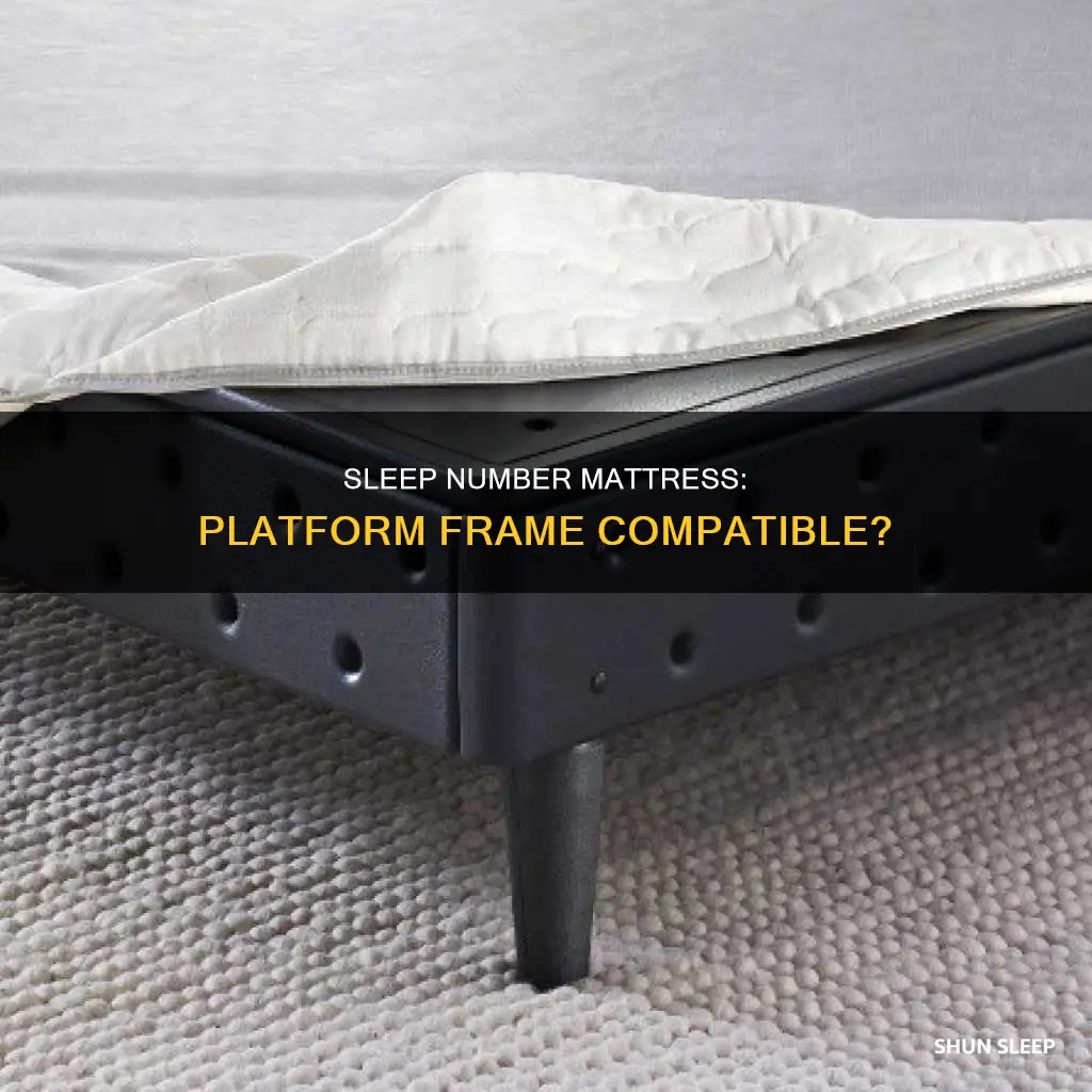 can sleep number mattress be used on platform frame