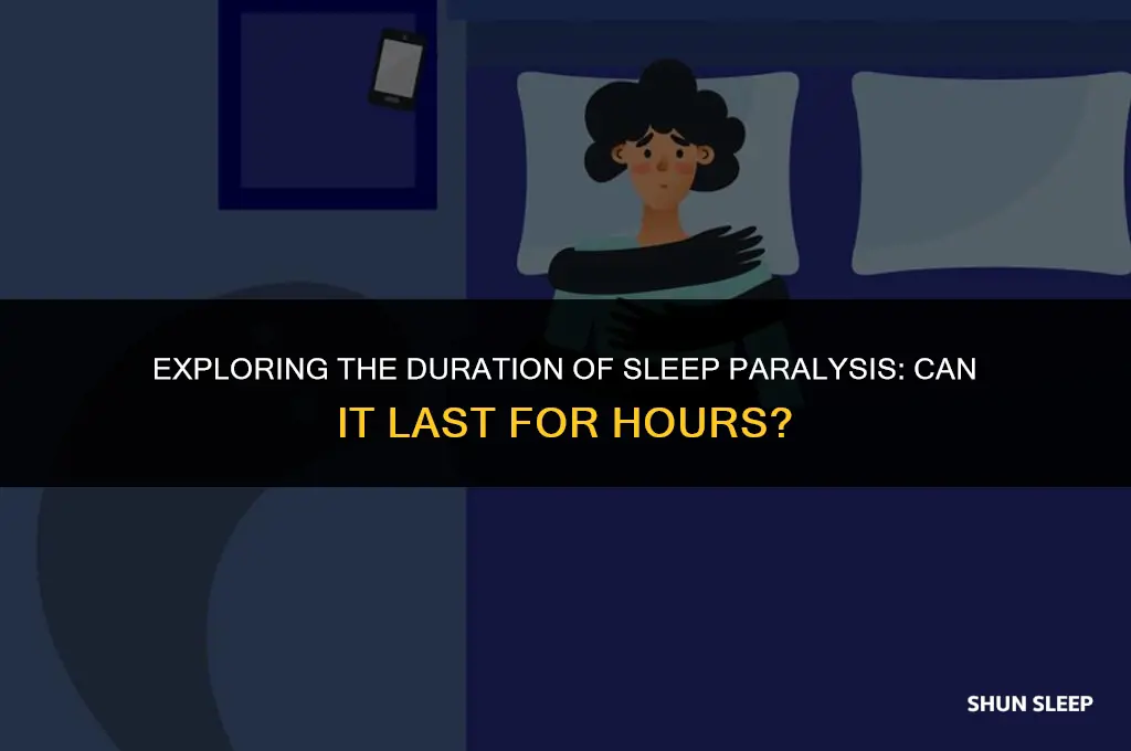 can sleep paralysis last for hours
