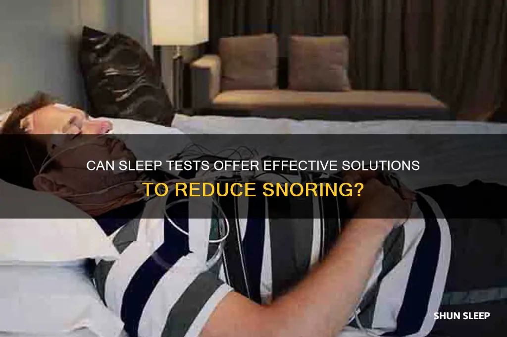 can sleep test help reduce snoring