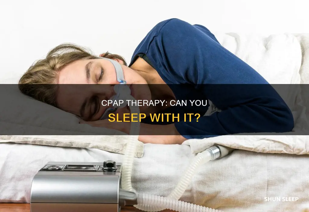 can sleep while using cpap