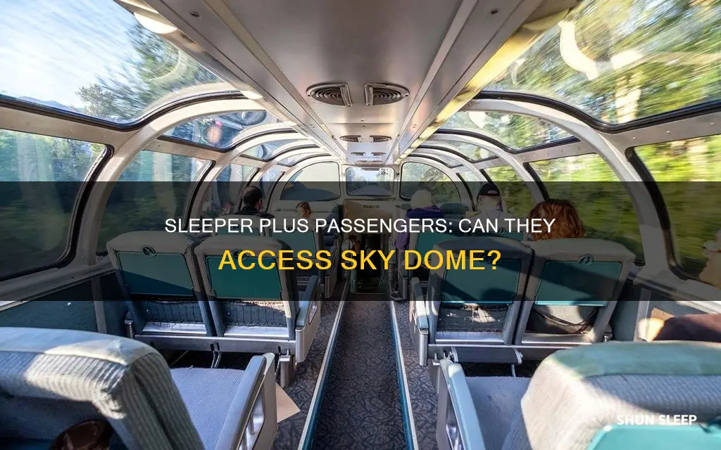 can sleeper plus passengers on via rail use sky dome