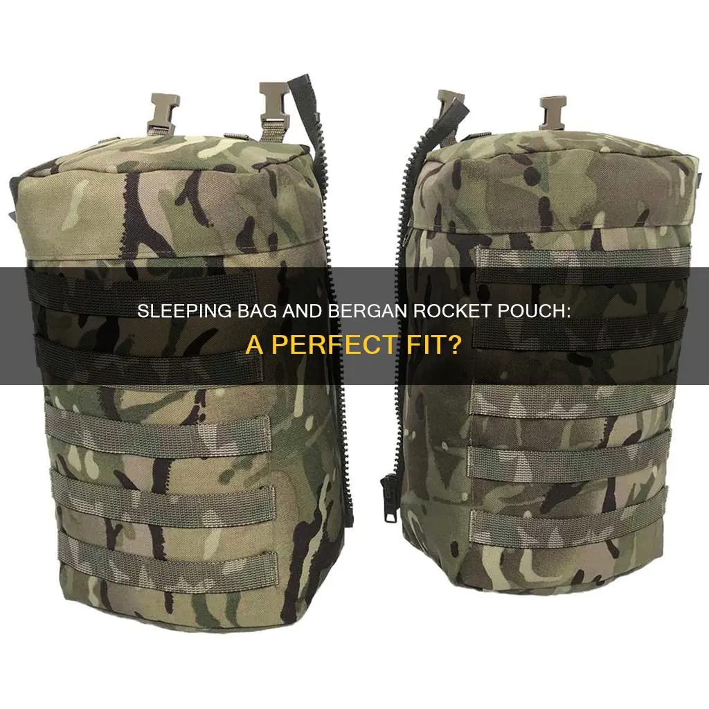 can sleeping bag fit in bergan rocket pouch