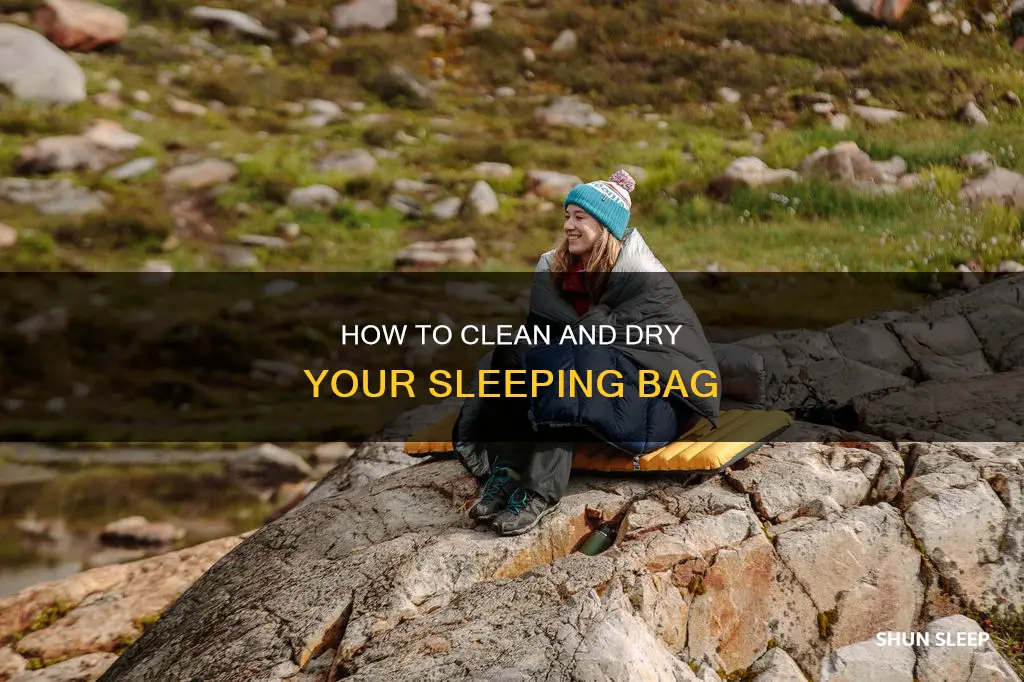 can sleeping bags be washed and dried