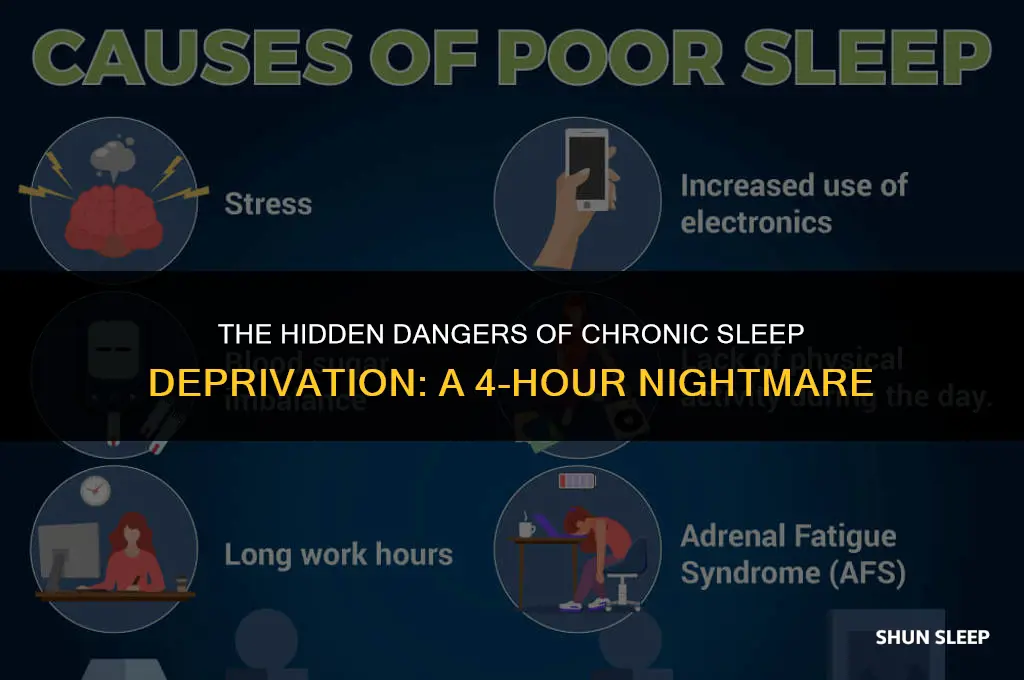 can sleeping four hours a night be bad for you