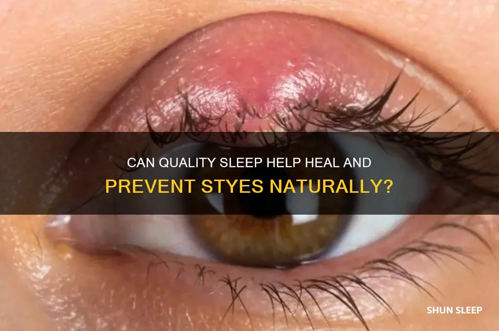 can sleeping get rid if stye