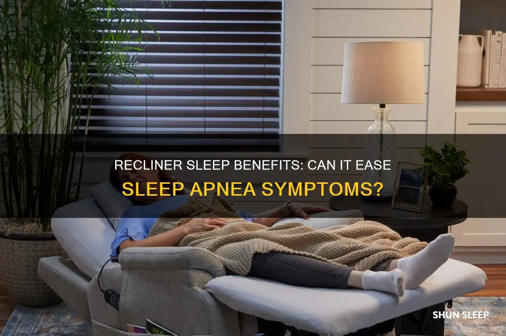 can sleeping in a recliner help sleep apnea