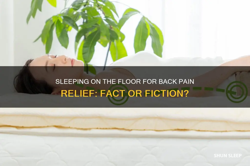 can sleeping on floor help back