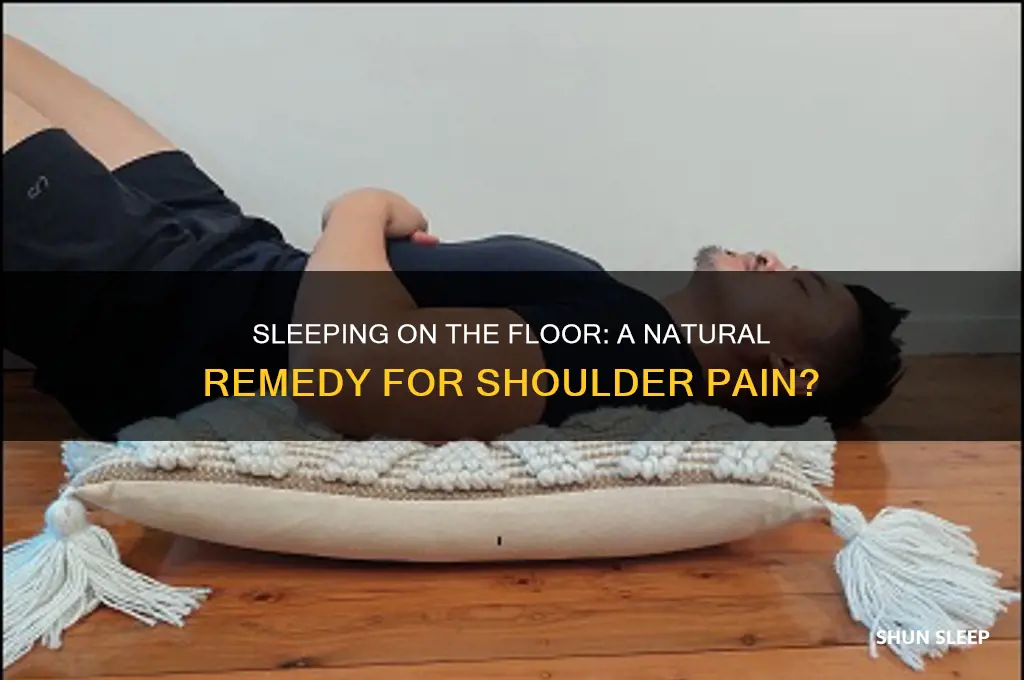 can sleeping on floor help shoulder pain