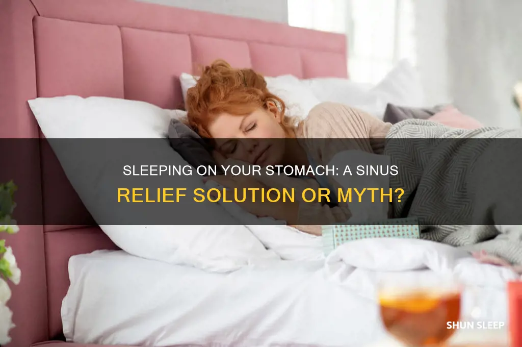 can sleeping on my stomach help my sinus