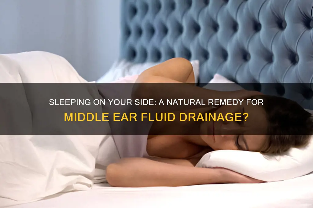 can sleeping on side help drain middle ear fluid