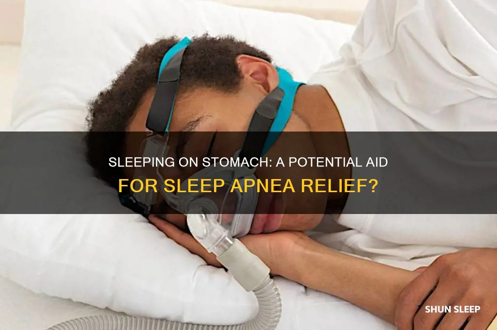 can sleeping on stomach help sleep apnea