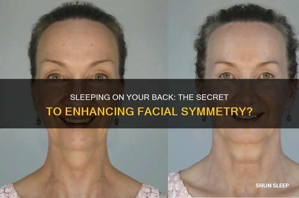 can sleeping on your back help face symmetry
