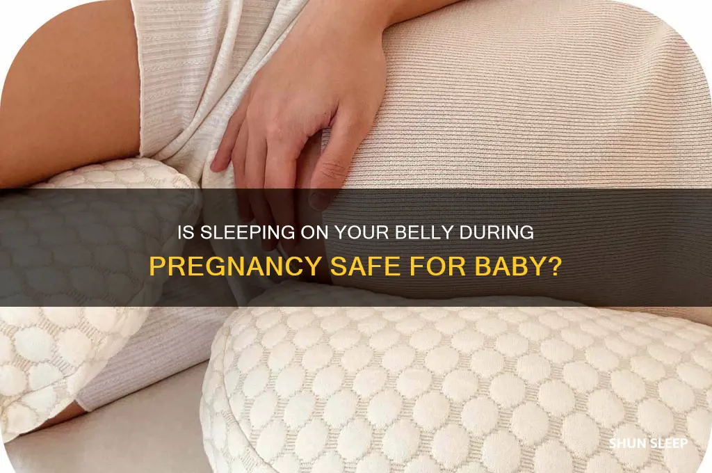 can sleeping on your belly while pregnant hurt the baby