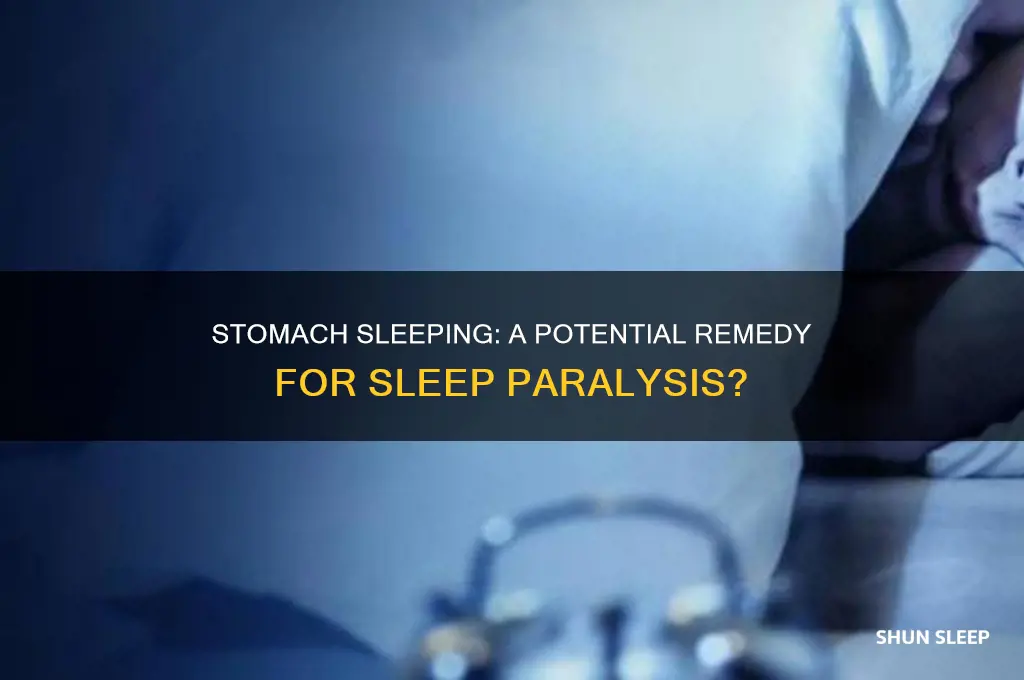 can sleeping on your stomach help with sleep paralysis