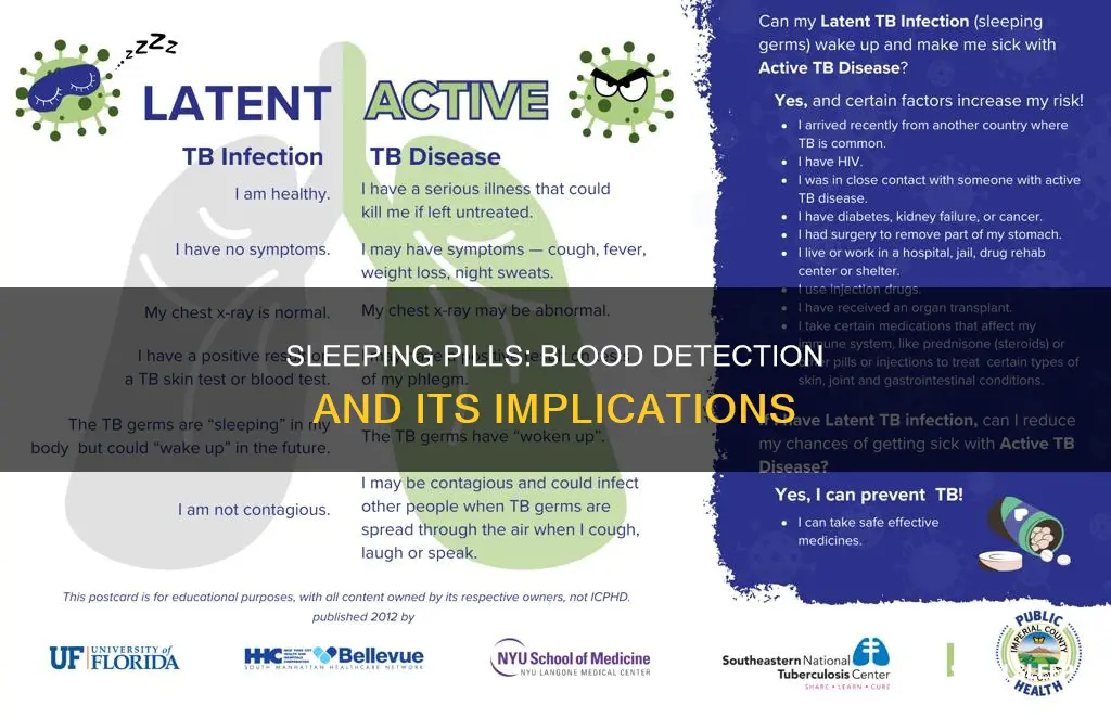 can sleeping pills be detected in blood