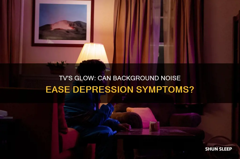 can sleeping with the tv on help depression