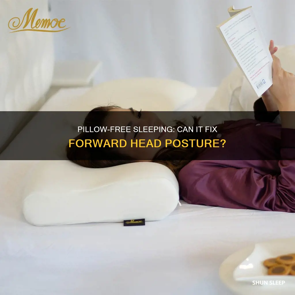 can sleeping without a pillow fix forward head posture