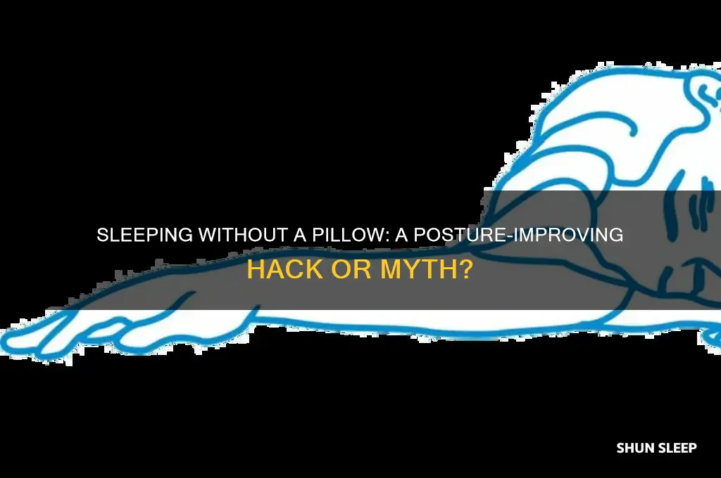 can sleeping without a pillow help posture
