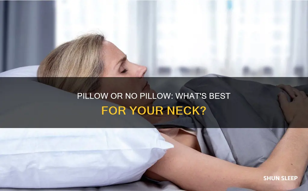 can sleeping without a pillow hurt your neck
