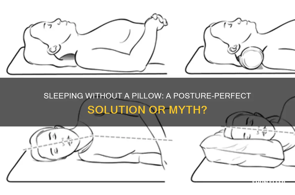 can sleeping without pillow help posture