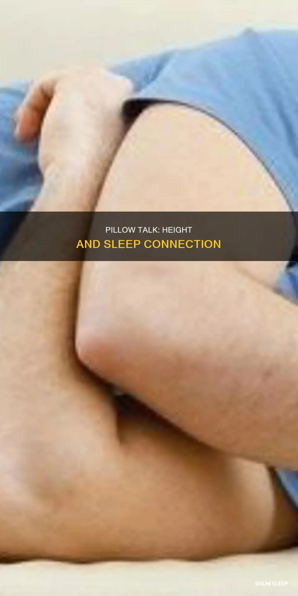 can sleeping without pillow increase height