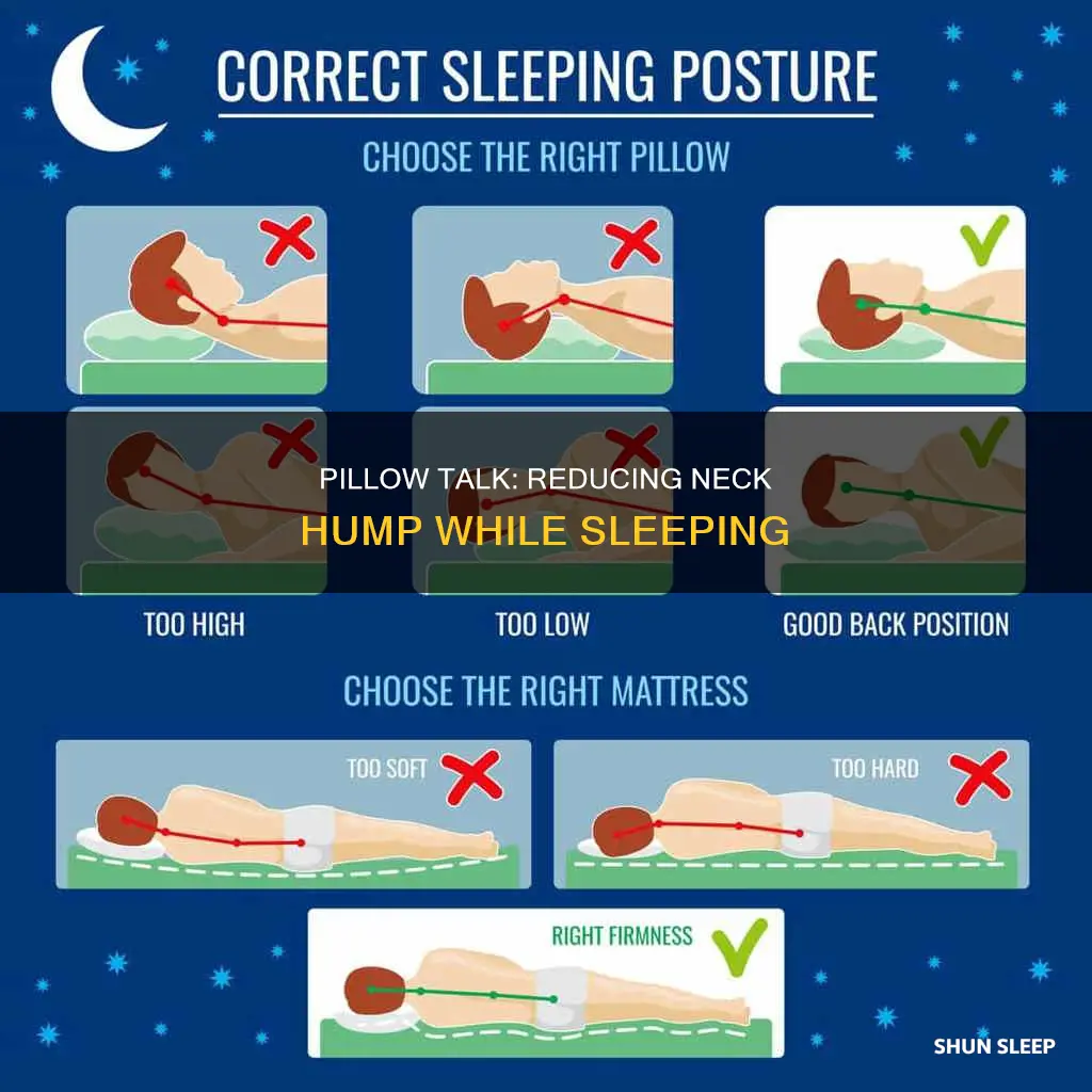 can sleeping without pillow reduce neck hump