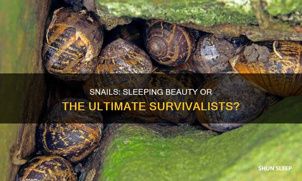 can snails sleep for 3 years straight without needing food