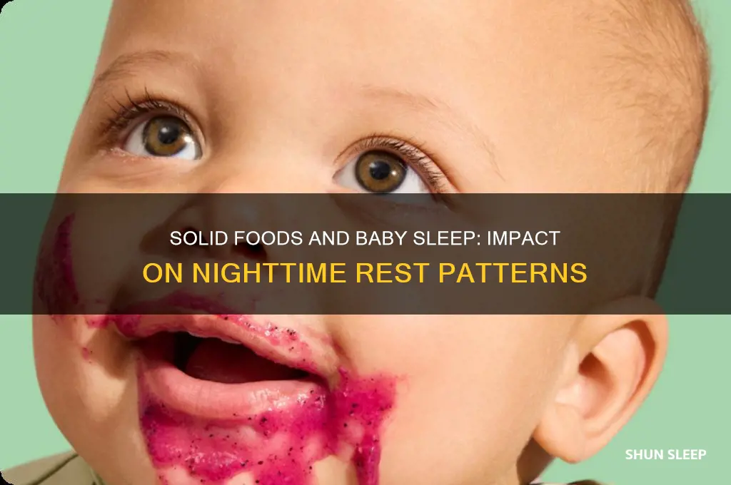 can solids affect baby sleep