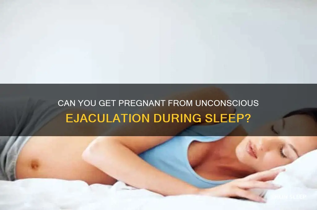 can someone get pregnant from cumming inside while your sleeping