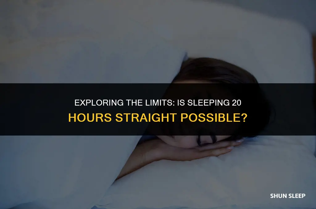 can someone sleep 20 hours straight