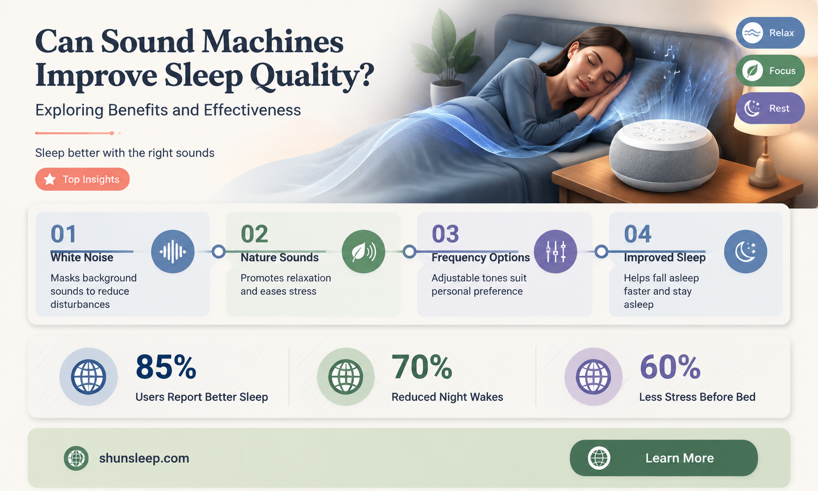 can a sound maxhine help sleep