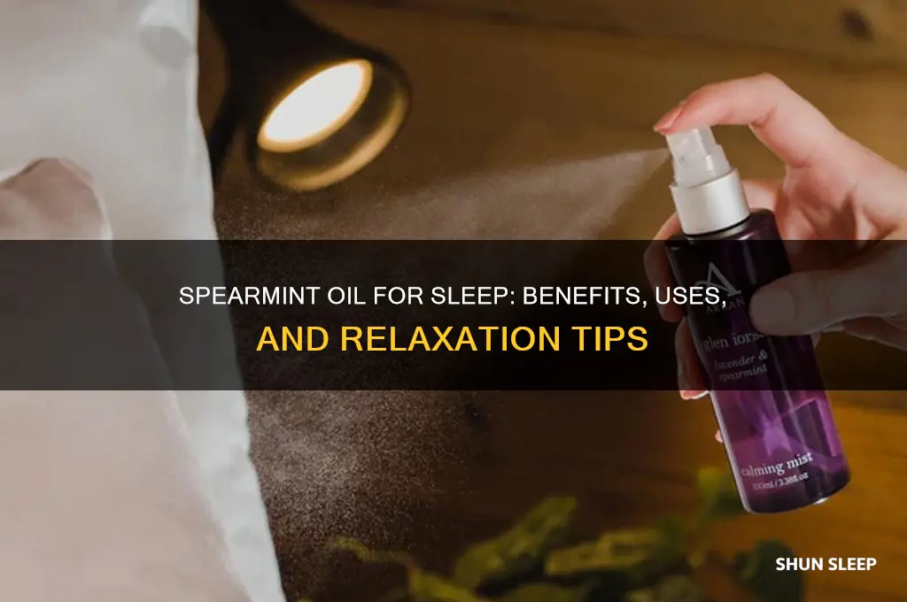 can spearmint oil help sleep