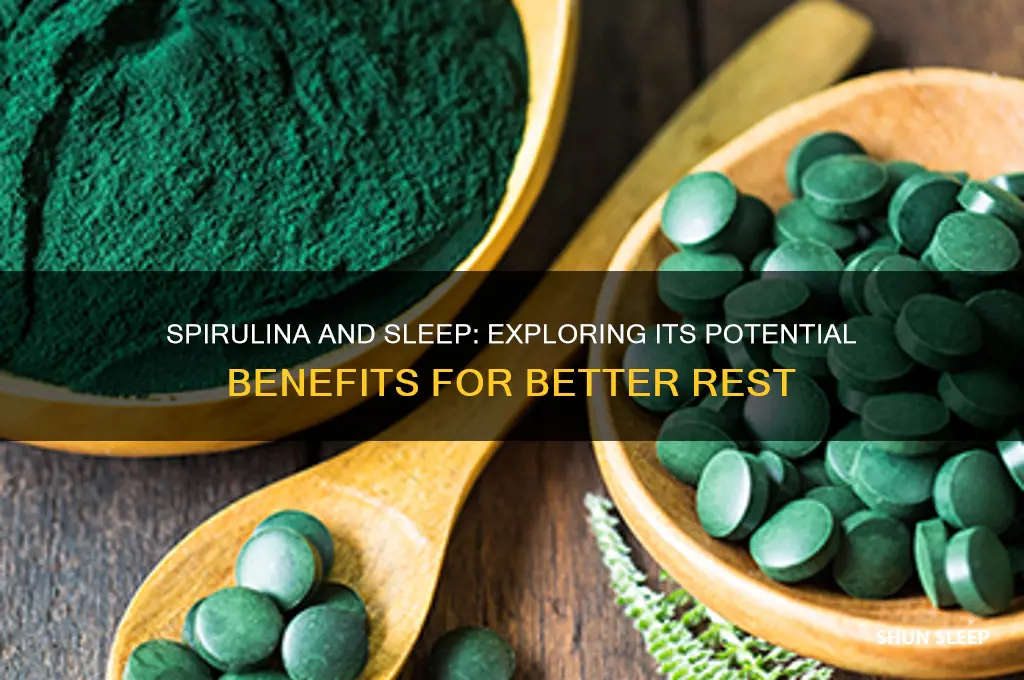 can spirulina help with sleep