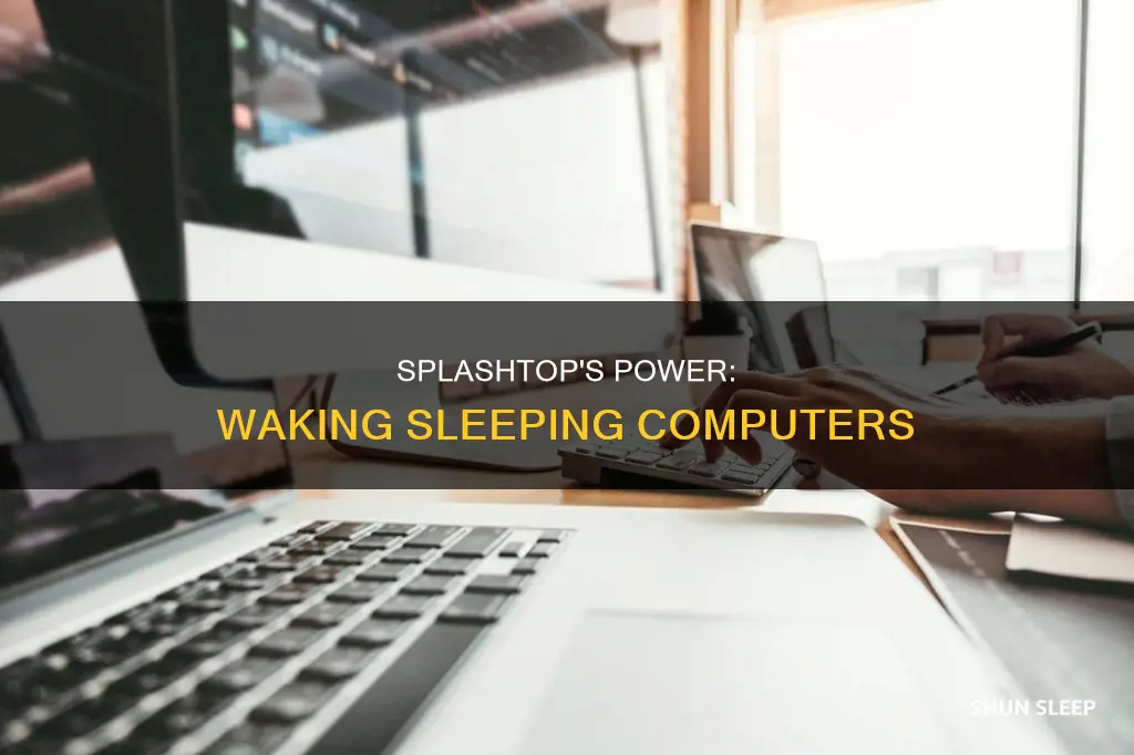 can splashtop wake a sleeping computer