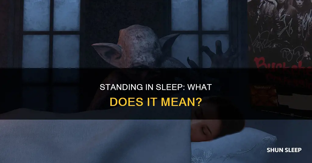 can stand in sleep meaning