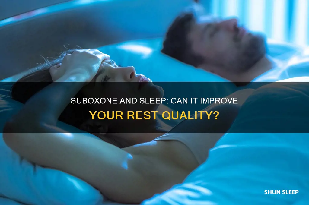 can suboxone help you sleep