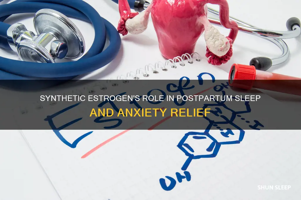 can synthetic estrogen help you with sleep and anxiety postpartum