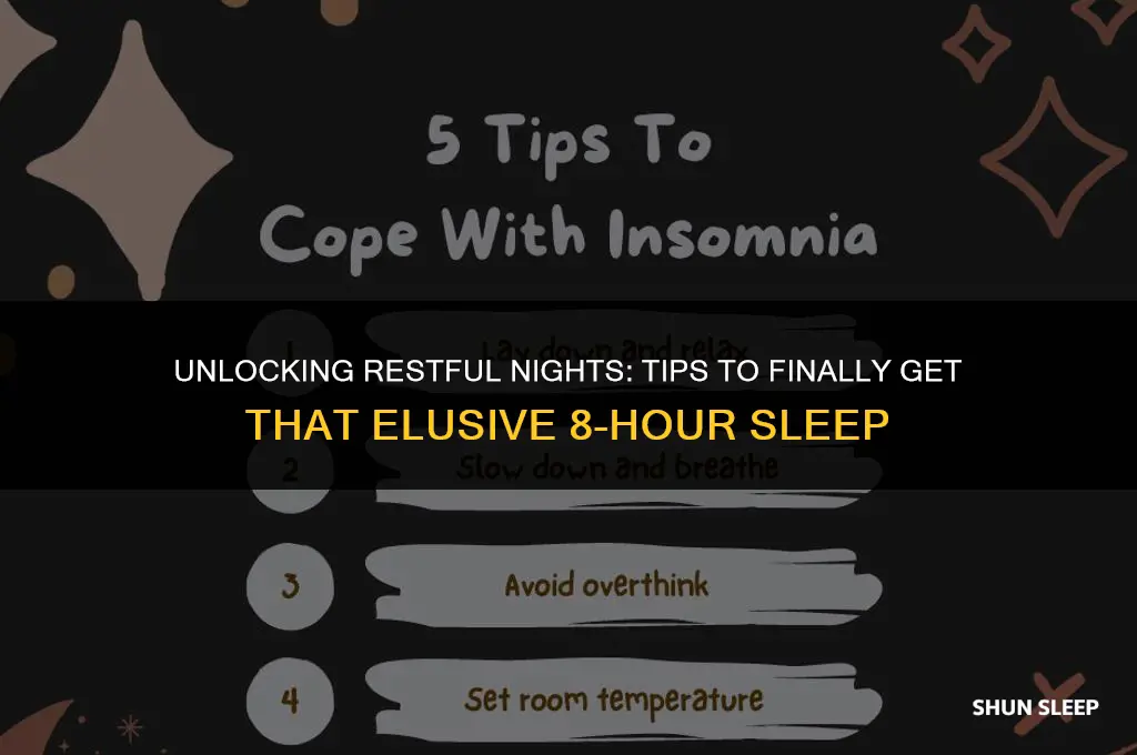 can t get 8 hours of sleep