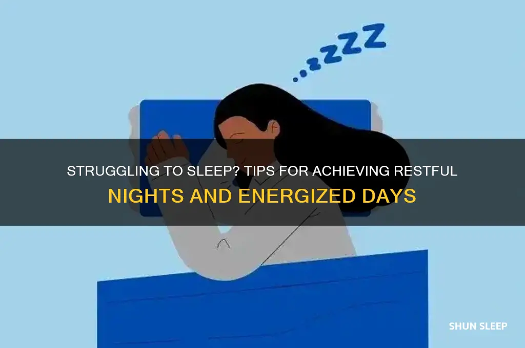 can t get restful sleep