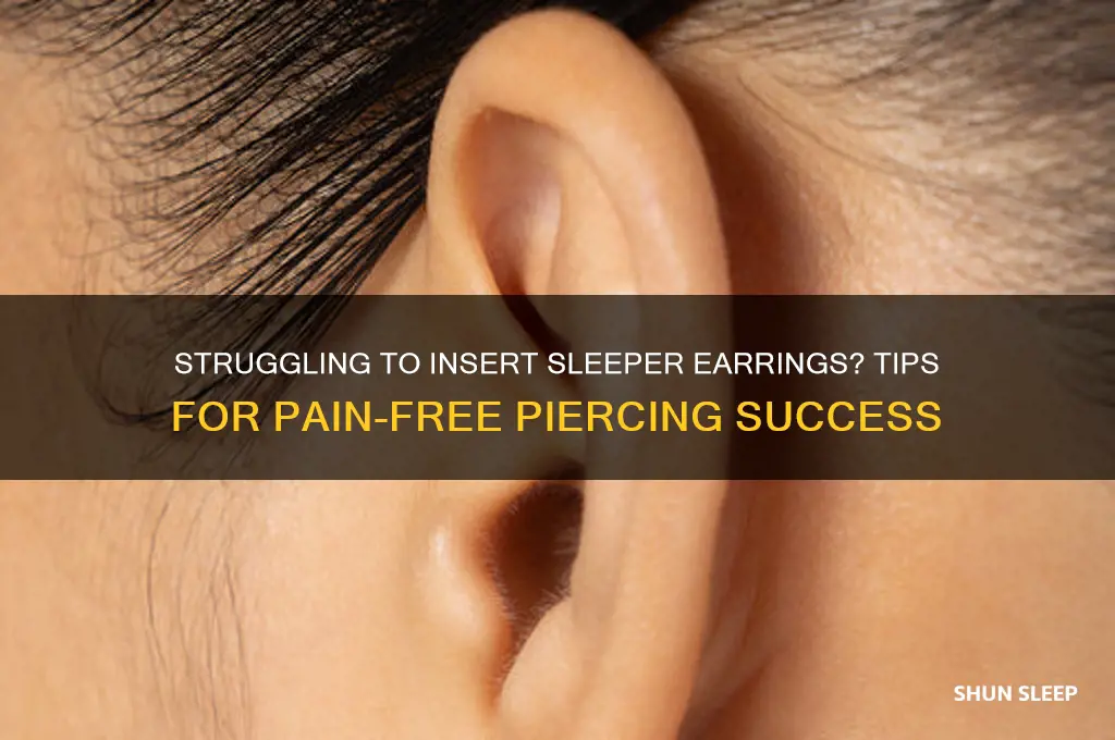 can t get sleeper earrings in