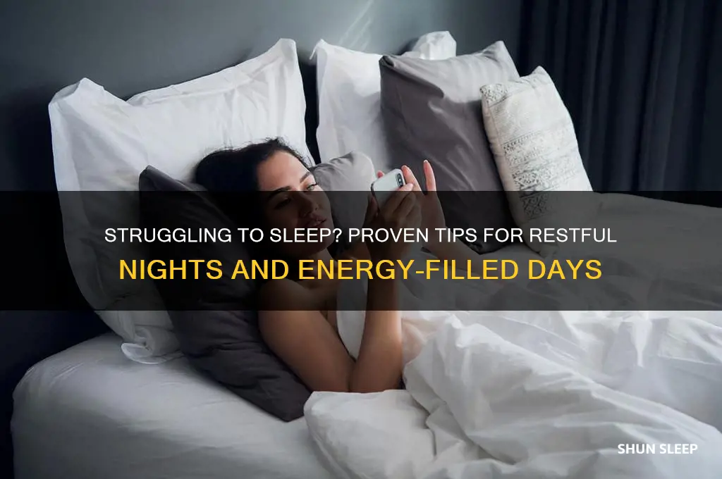 can t get to sleep help