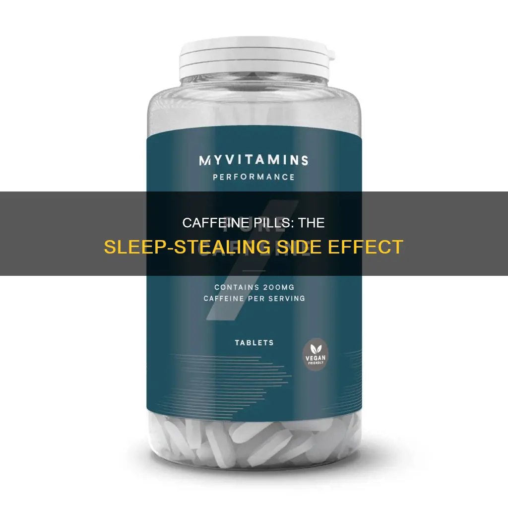 can t sleep after taking caffeine pills